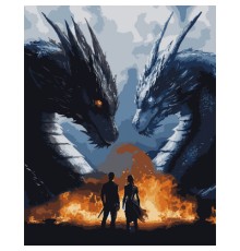 Картина по номерам Santi 4 крило Вершники драконів 40х50 с (955047)