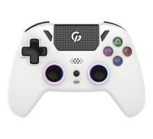 Геймпад GamePro із зарядною станцією 2.4G/BT 5.1/USB (Switch/PC/PS/iOS/Android) RGB White (GPS20W)