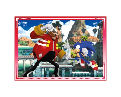 Пазл Clementoni 4 в 1 Sonic, 12,16,20 та 24 елементи (21522)