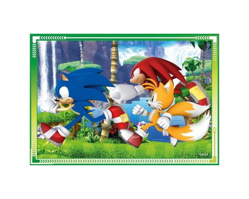 Пазл Clementoni 4 в 1 Sonic, 12,16,20 та 24 елементи (21522)