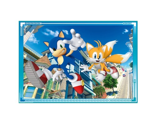 Пазл Clementoni 4 в 1 Sonic, 12,16,20 та 24 елементи (21522)