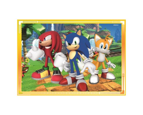 Пазл Clementoni 4 в 1 Sonic, 12,16,20 та 24 елементи (21522)
