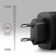 Зарядний пристрій AXAGON 1xUSB QC4.0 + 1xUSB-C PD45W PPS black (ACU-PQ45)