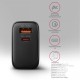 Зарядний пристрій AXAGON 1xUSB QC4.0 + 1xUSB-C PD45W PPS black (ACU-PQ45)