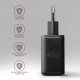 Зарядний пристрій AXAGON 1xUSB QC4.0 + 1xUSB-C PD45W PPS black (ACU-PQ45)