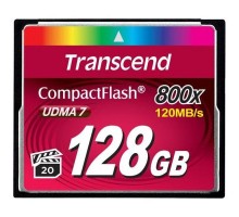 Карта пам'яті Transcend Compact Flash Card 128Gb 800X (TS128GCF800) 