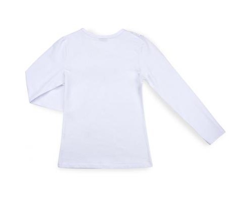 Кофта дитяча Matilda з мереживною оборкою (8430-128G-white)