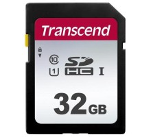 Карта пам'яті Transcend 32GB SDHC class 10 UHS-I U1 (TS32GSDC300S) 