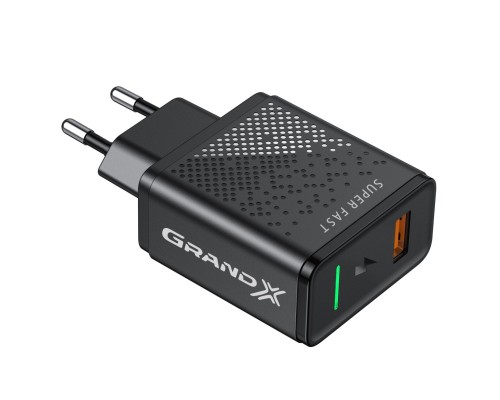 Зарядний пристрій Grand-X Fast Charge 3-в-1 Quick Charge 3.0, FCP, AFC, 18W CH-650 (CH-650)
