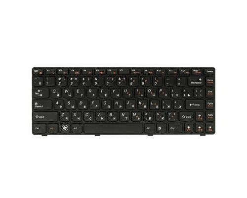 Клавіатура ноутбука PowerPlant Lenovo IdeaPad G470 черный, черный фрейм (KB311897) Клавіатура ноутбука PowerPlant Lenovo IdeaPad G470 черный, черный фрейм (KB311897)