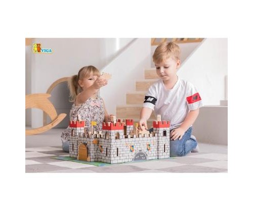 Ігровий набір Viga Toys Дерев'яний замок (50310)