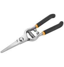 Секатор Tolsen цільнометалевий 205 мм прямий тонкий (31019)