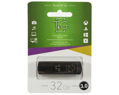 USB флеш накопичувач T&G 32GB 011 Classic Series Black USB 3.0 (TG011-32GB3BK)