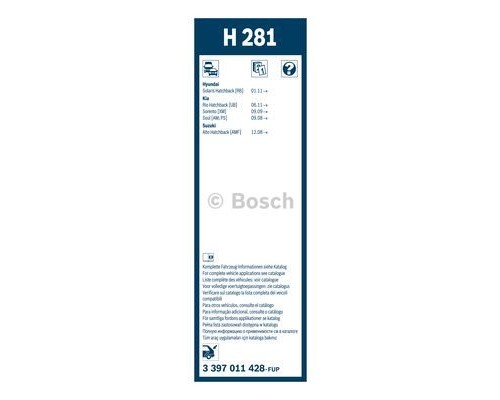Щітка склоочисника Bosch 3 397 011 428