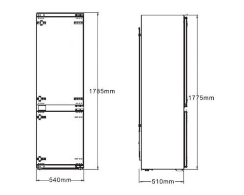Холодильник Interline RDF770EBZWA