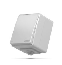 Вимикач Videx BINERA IP65 зовнішній 1кл сірий (VF-BNW11-36125)