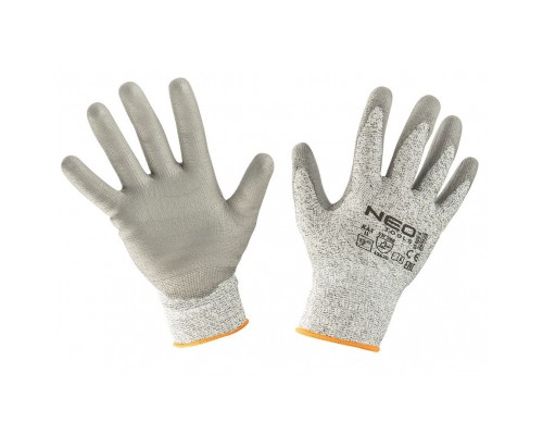 Захисні рукавиці Neo Tools з поліуретановим покриттям, проти порізів, р. 9 (97-609-9)