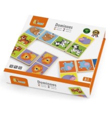 Розвиваюча іграшка Viga Toys дерев'яне доміно Звірята (51307)