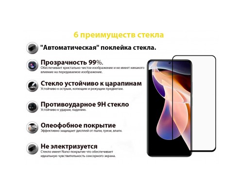 Скло захисне BeCover Redmi Note 11 Pro / 11 Pro Plus Black (707140)