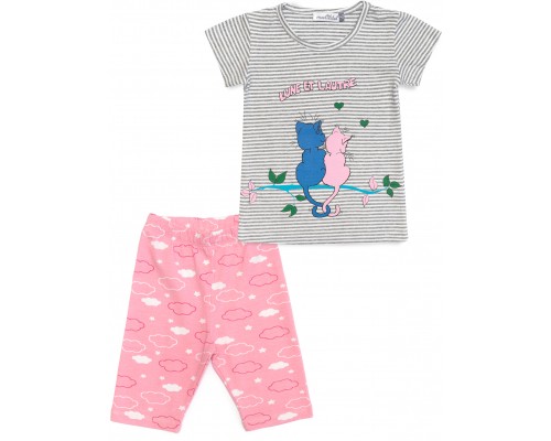 Піжама дитяча Matilda з котиками (12311-2-98G-pink)
