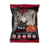 Ласощі для собак Alpha Spirit DOG Snacks Prosciutto напіввологі з прошуто, кубики 50 г (8436586310066)