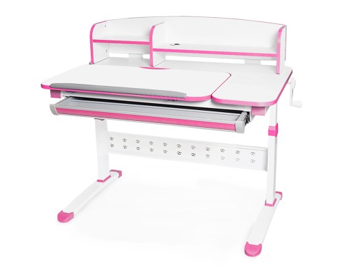 Парта Evo-kids Martin Pink (Evo-430 WP з полицею)