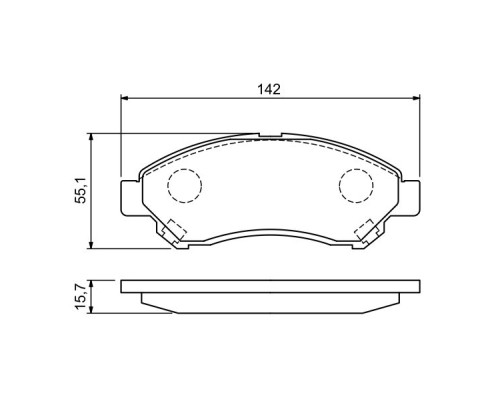 Гальмівні колодки Bosch 0 986 494 936