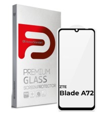 Скло захисне Armorstandart Full Glue ZTE Blade A72 Black (ARM65503)
