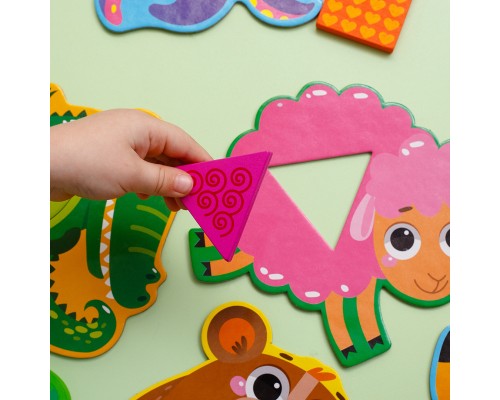 Розвиваюча іграшка Vladi Toys Гра-сортер Звірята (укр) (ZB2002-05)