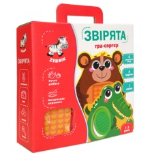 Розвиваюча іграшка Vladi Toys Гра-сортер Звірята (укр) (ZB2002-05)