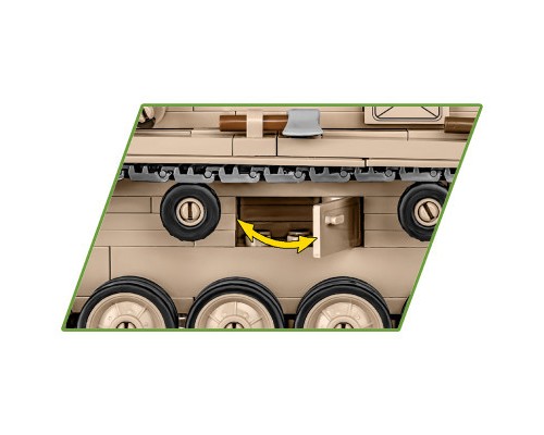 Конструктор Cobi Друга Світова Війна Танк Panzer III, 780 деталей (COBI-2562)