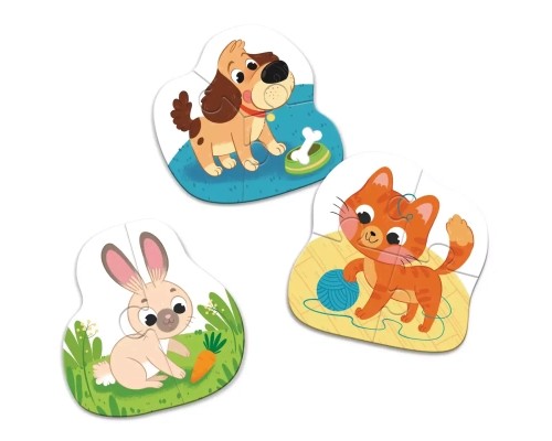 Пазл DoDo 3 в 1 Домашні тварини (300395)