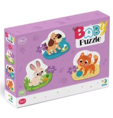 Пазл DoDo 3 в 1 Домашні тварини (300395)