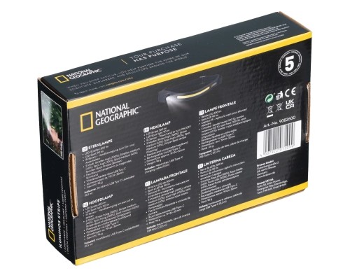 Ліхтар National Geographic Iluminos Stripe 300 lm + 90 Lm USB Rechargeable (930158)