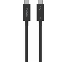 Дата кабель THUNDERBOLT 4, 40Gbps, 100W, 2m Black Belkin (INZ002BT2MBK)