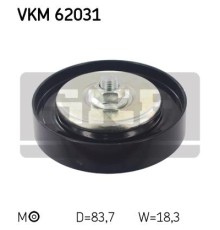 Ролик натягувача ременя SKF VKM 62031
