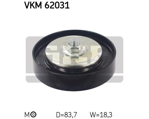 Ролик натягувача ременя SKF VKM 62031