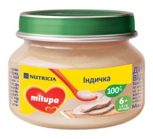 Дитяче пюре Milupa Індичка з 6 місяців 80 г (5900852030192)