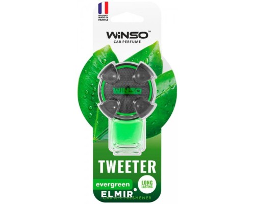 Ароматизатор для автомобіля WINSO Tweeter Evergreen 8мл (530880) 