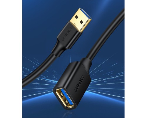 Дата кабель USB 3.0 AM/AF 3.0m US129 Black Ugreen (30127)