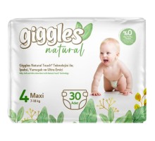 Підгузки Giggles Natural 4 Maxi 7-18 кг 30 шт (8680131206407)