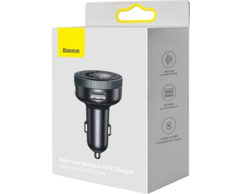Зарядний пристрій Baseus Enjoy Car Wireless MP3 Charger USB Black (CCLH-01)