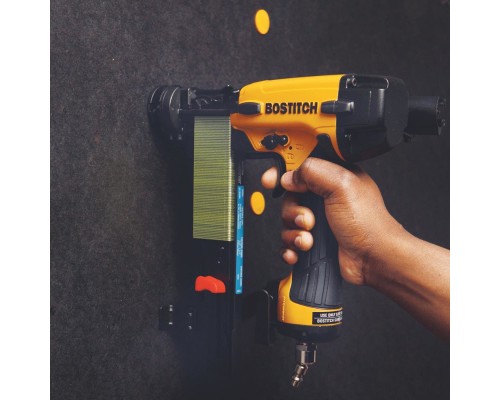 Степлер будівельний Bostitch пневматичний, тип кріплення SL, довжина 19-38 мм та шайби SB-CAPS (SL1838BC-E)