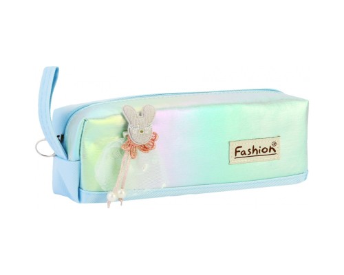 Пенал Cool For School 1 відділення з аплікацією Блакитний (CF6891-blue)