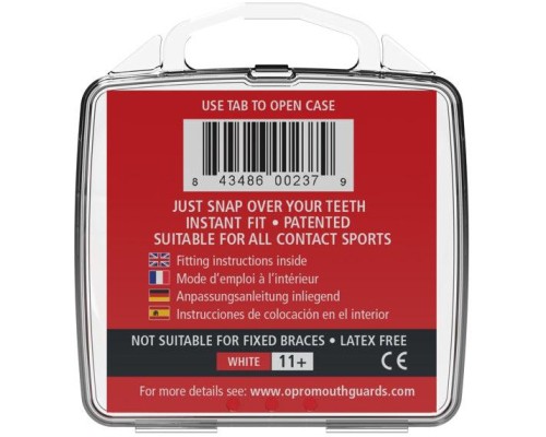 Капа Opro Snap-Fit доросла (вік 11+) Clear (art.002139015) (SN_Clear)
