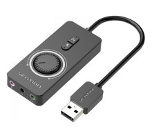 Звукова плата Vention Audio USB 3х3,5mm jack 0.15m Volume Control (CDRBB)
