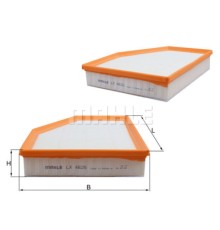 Повітряний фільтр для автомобіля Mahle LX4625