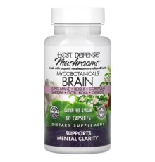 Трави Fungi Perfecti Гриби для здоров'я мозку, MycoBotanicals, Brain, 60 капсул (FPI-03862)