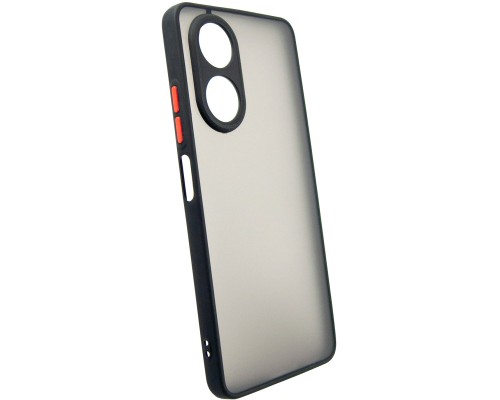 Чохол до мобільного телефона Dengos Matte OPPO A58 4G (black) (DG-TPU-MATT-132)