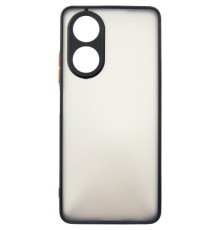 Чохол до мобільного телефона Dengos Matte OPPO A58 4G (black) (DG-TPU-MATT-132)